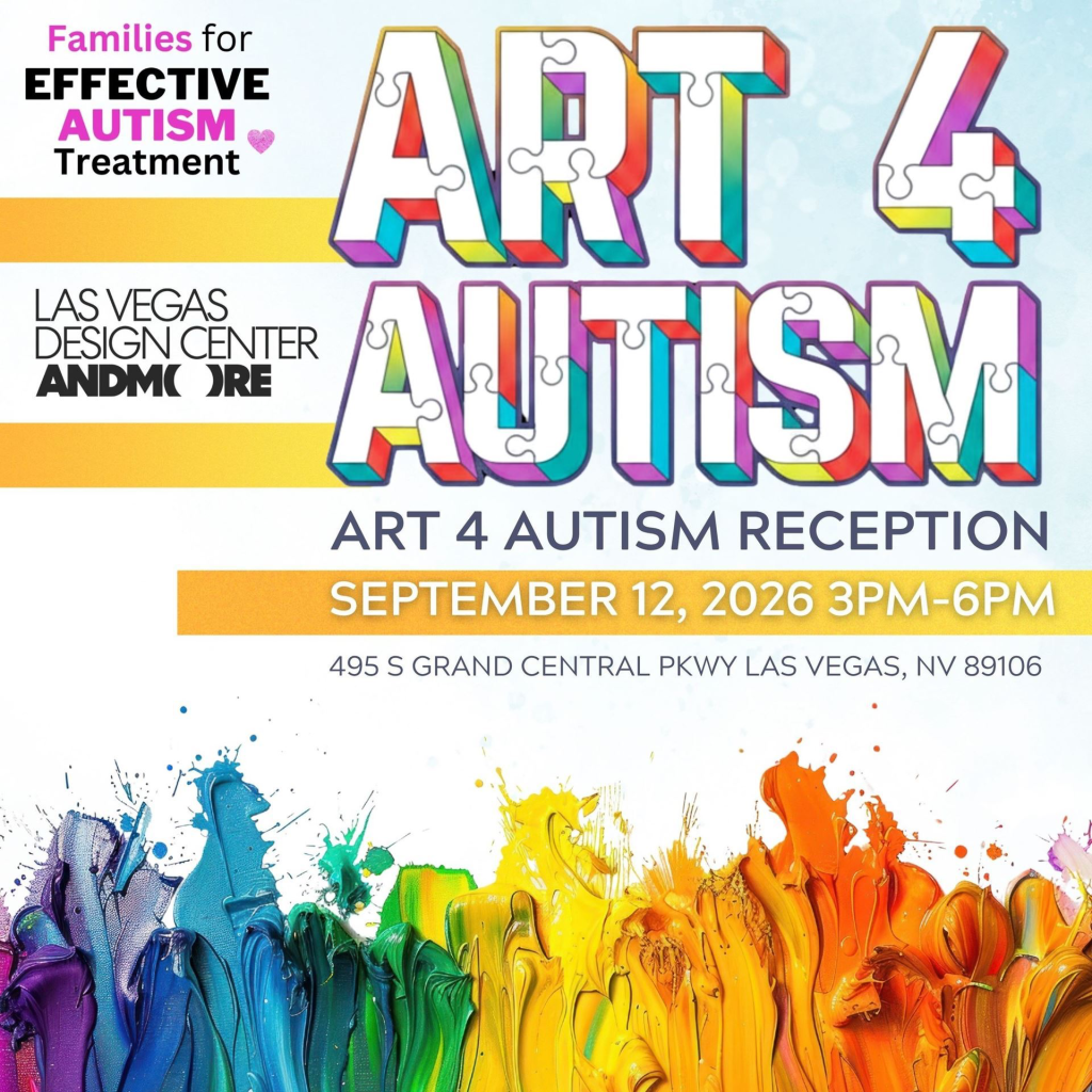 "Art 4 Autism" FEAT program flyer for 9/12/2026 art reception